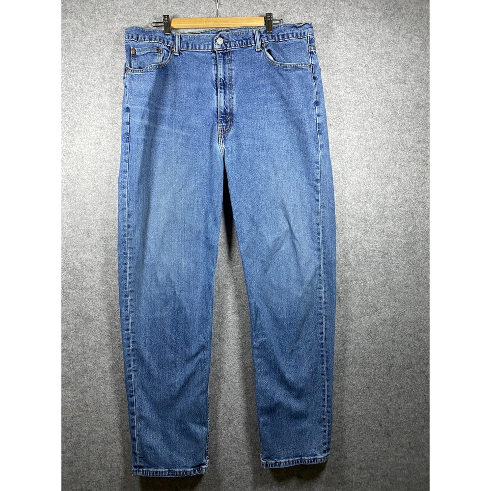 Levi Strauss Mens 541 Athletic Taper Medium Wash Blue Denim Jeans 42x34